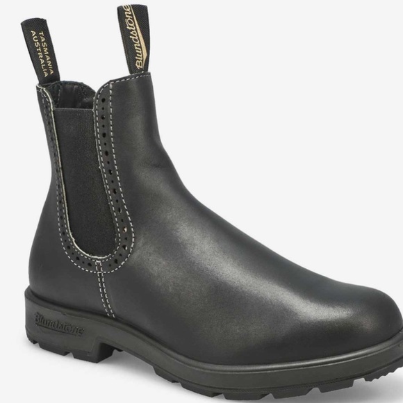 Blundstone Shoes - 1448 BLUNDSTONE UNISEX BLACK HIGH TOP LEATHER BOOT UK 7 = WOMENS 10 MENS 8